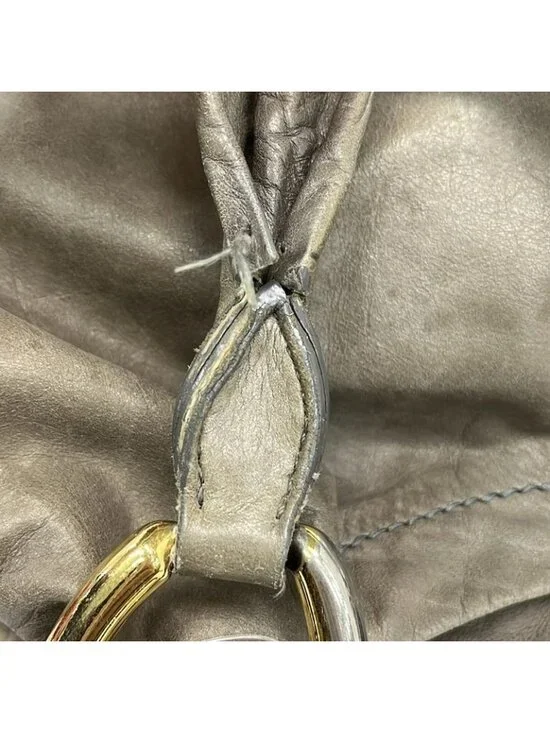 Miu Miu Tote Gray Beige Leather - Picture 11 of 15